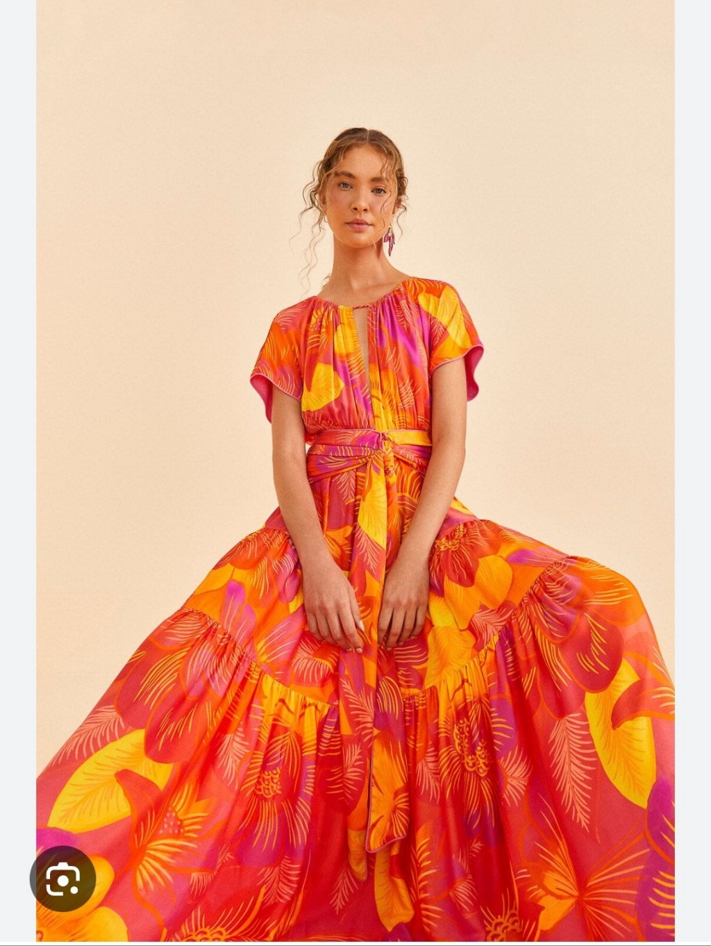 Farm Rio Summer Garden Ombre Maxidress